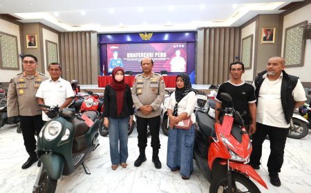 Kendaraan Korban Begal Berhasil Dikembalikan kepada Pemiliknya
