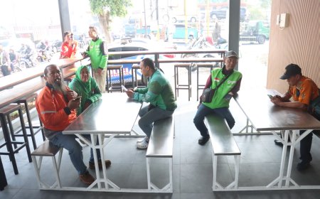 Polisi Bersama Masyarakat : Polres Mojokerto Fasilitasi Shelter Istirahat Gratis untuk Pengemudi Online